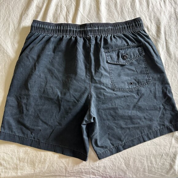 Goodthreads Men's 7" Swim Trunk Black Medium Beach Pool Swimming Poly Cotton - Picture 2 of 10